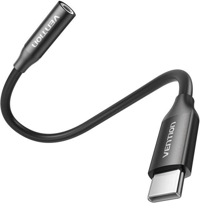 벤션 하이파이 DAC C타입 to 4극 3.5mm AUX 케이블 젠더, 1개, BIIBA