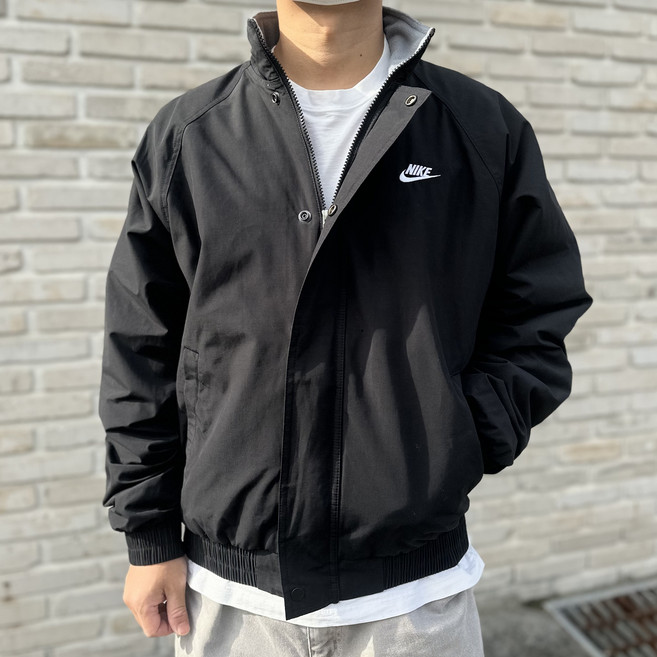 나이키 CLUB 남성 자켓 캐주얼 재킷 퓨추라 우븐 오버핏 집업 기모 안감 밴딩 잠바 블랙
