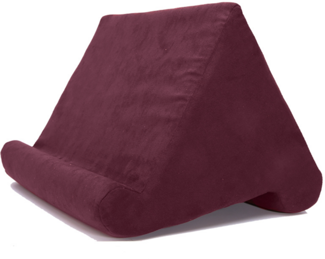 NUBASE 아이패드 m4 태블릿 노트북 핸드폰 드로잉 거치대 360도 회전 쿠션 베개, 04. 레드와인