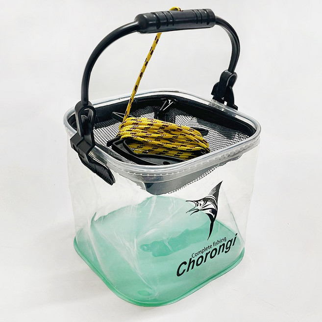 초롱이 낚시 두레박 로프세트, 두레박세트(투명)