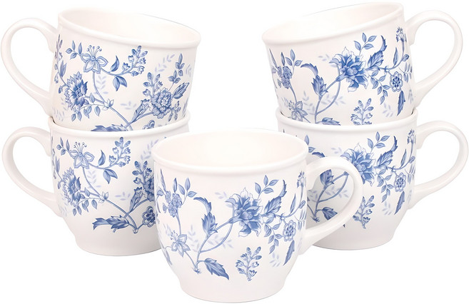 클래식 포토머그 250ml, 로얄블루, 5개