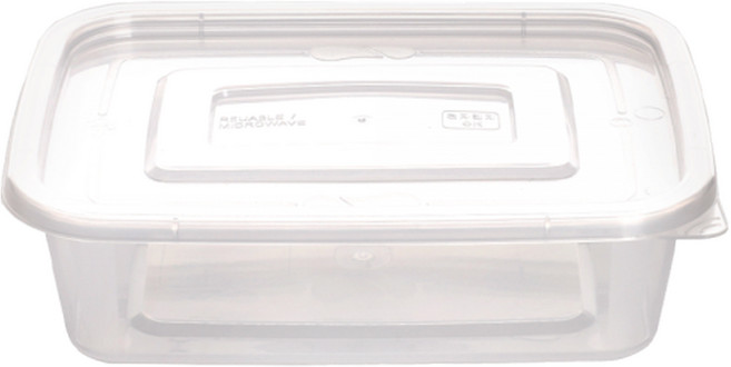 생활미소 다회용 밀폐사각용기 세트 300ml 5개입, 1개, 5세트