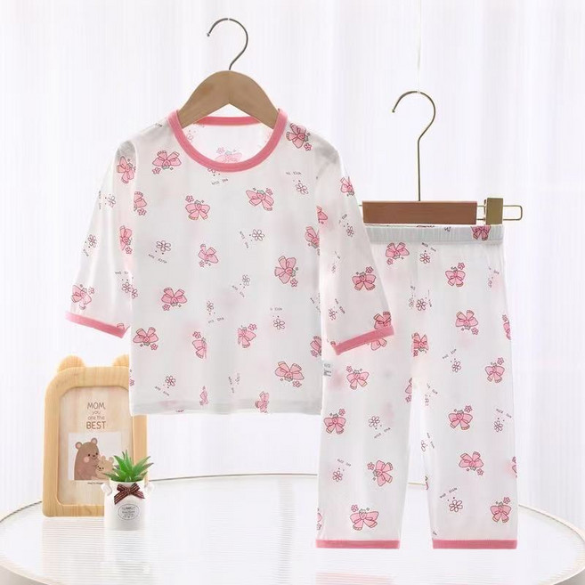 아동용 모달 실내복 텐셜 실내복 7부내의 상하세트