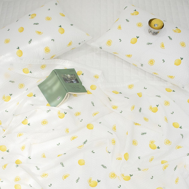 이즈베딩 스윗 썸머 후르츠 시어서커 리플 홑이불, 프레쉬레몬