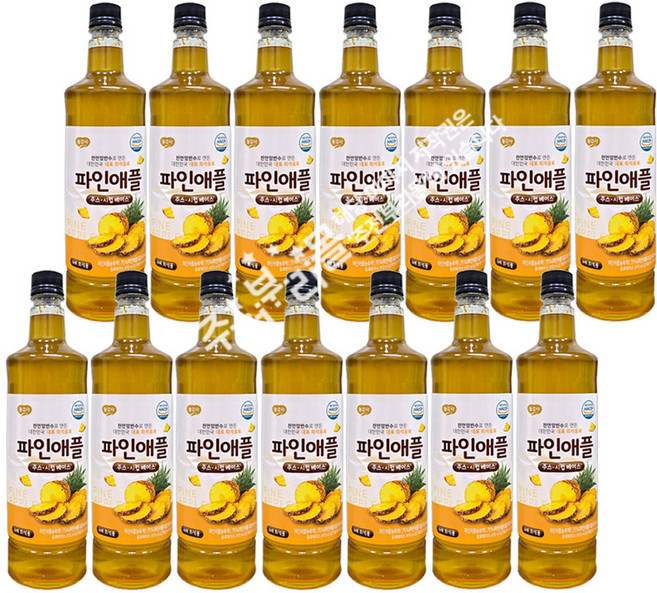 광야식품 파인애플 베이스 970ml, 14개