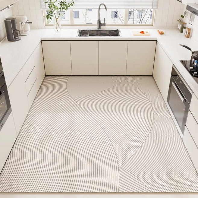 혜신 대형 주방 발매트 방수 미끄럼방지 3.5mm PVC 쿠션 잘라쓰는, 1개, A001