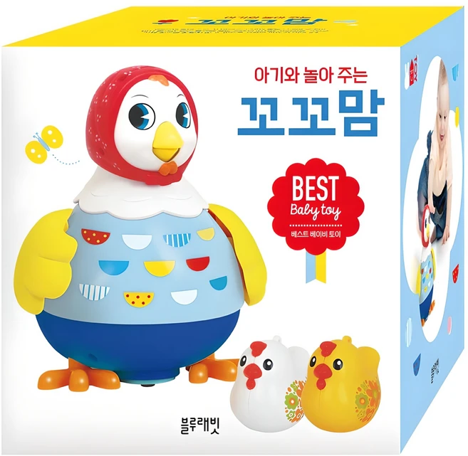 아기와 놀아 주는 꼬꼬맘, 상세 설명 참조, 블루래빗, 혼합 색상 - 쿠팡