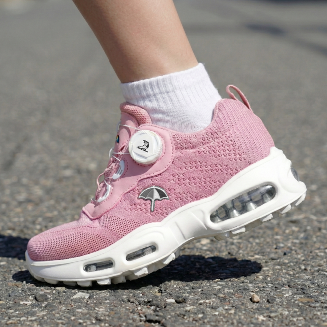 아놀드파마 다이얼 에어 쿠션 운동화 겸용 골프화 스파이크리스 키높이 5cm 여성 남성 스크린 연습용 골프 슈즈 스니커즈 메쉬 보아 워킹화 커플 트레킹화 파크골프화