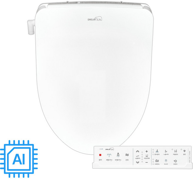 대림바스 자동 온도조절 직수 순간온수 방수 리모컨 AI 비데, DDS-S500R, 고객직접설치