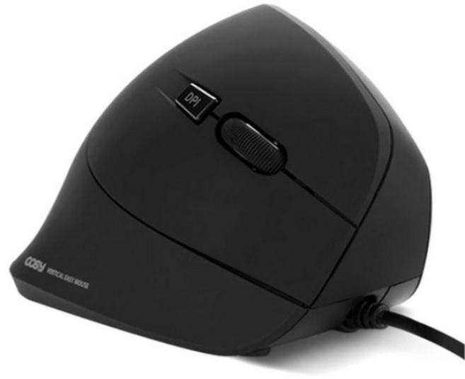 코시 이지 유선 버티컬 마우스, M3124, Black