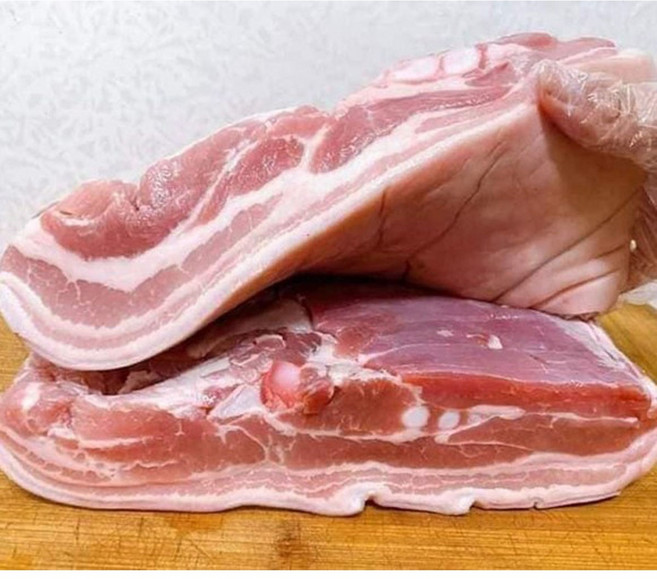 행복미트 통오겹살 수입산 바베큐 수육용, 2kg, 1개