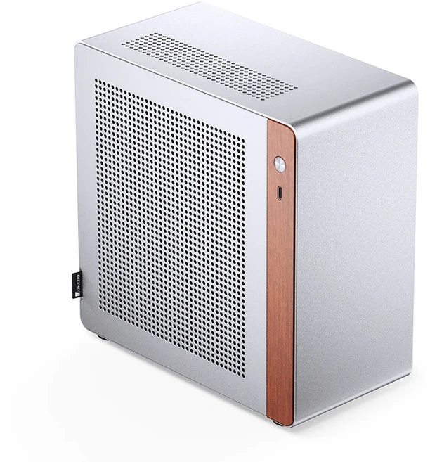 JONSBO N10/NV10 미니 ITX 케이스 1U 플렉스 전원 공급 장치 지원 알루미늄 합금 데스크탑 사무실 컴퓨터, 04 NV10 Silvery