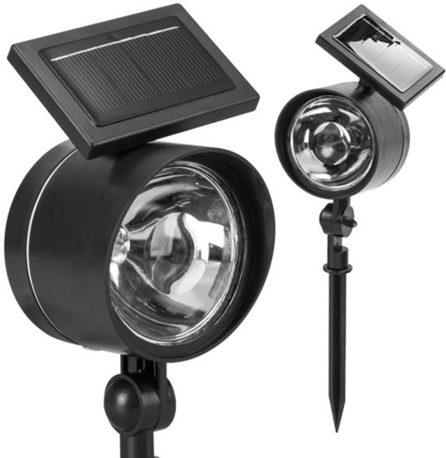 ZIO-BIZ 태양광 투광등 정원등 4LED 하얀빛 / LED 태양열 조명 가로등 잔디등 센서등 전등 조명등 야외조명 야외전등 테라스등