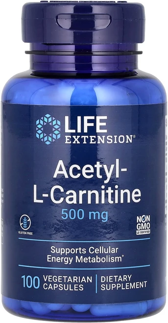 Life Extension 아세틸-L-카르니틴 500mg 베지 캡슐 100정, LifeExtension아세틸L카르니틴500mg베지캡슐, 1개 - 쿠팡