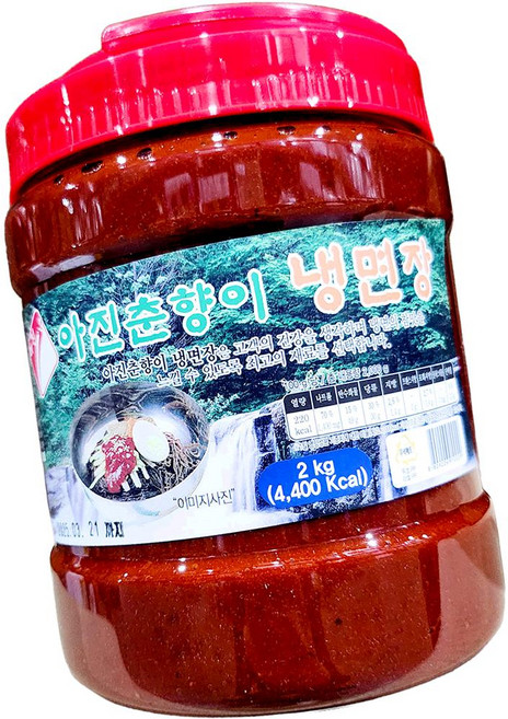 아진 춘향이 냉면 비빔장 2KG 대용량 냉면양념 다대기 goo*1181IG, 1개