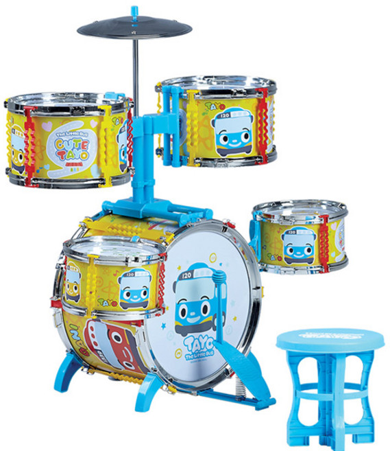 타요 플레이 드럼세트 / 악기놀이 심벌즈 드럼세트, 1개