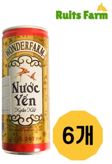 원더팜 버드네스트 음료, 240ml, 6개 - 쿠팡