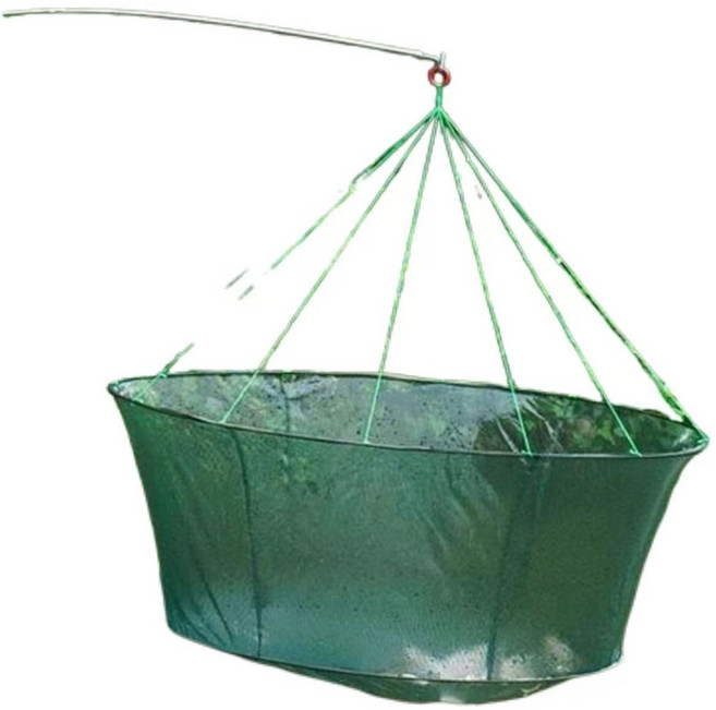 접이식 자리돔 뜰채 대형 그물 낚시 투망 건질투망 새우 장어 그물망 지름80cm높이35cm, 지름1.6m높이70cm