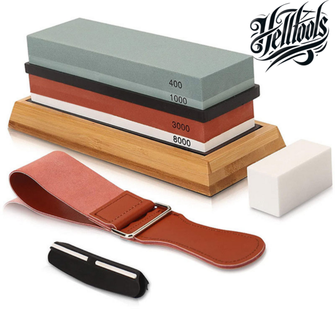 헬툴즈 고급 칼갈이 양면 숫돌, 풀세트, A, 1개