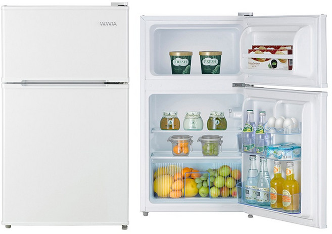 [원룸 사무실 추천] 위니아 소형냉장고 WRT087BW(A) 87리터 화이트 2룸 상냉동 하냉장 미니냉장고