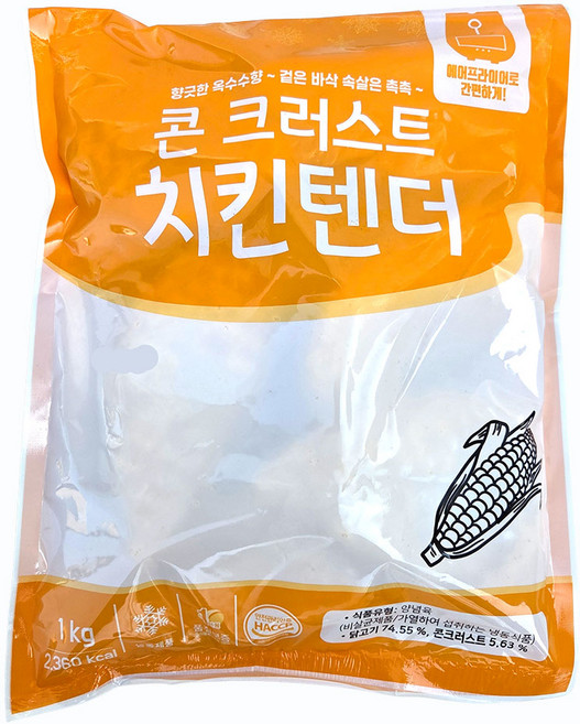 새마원 냉동 콘크러스트 옥수수치킨텐더 1kg 콘순살텐더, 1개
