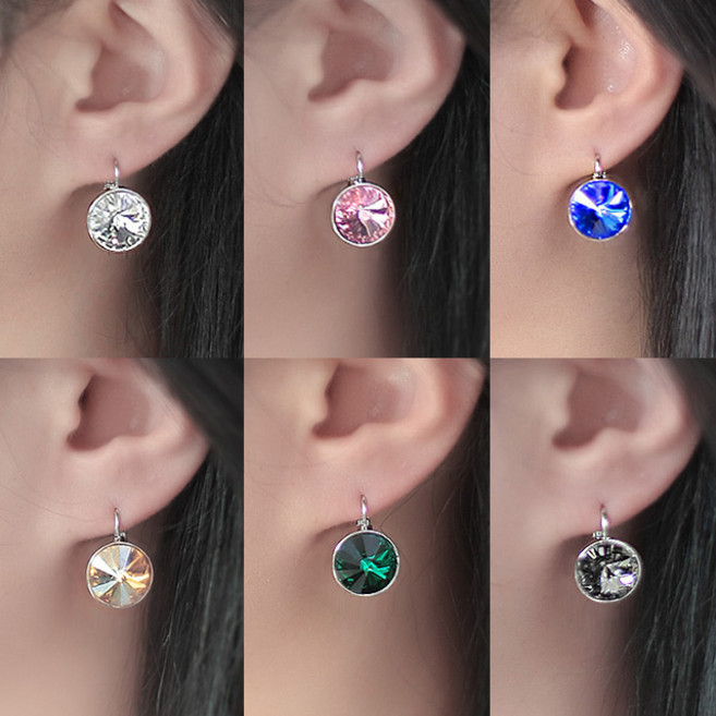 달튼 스와로브스키 크리스탈 드롭귀걸이 12mm