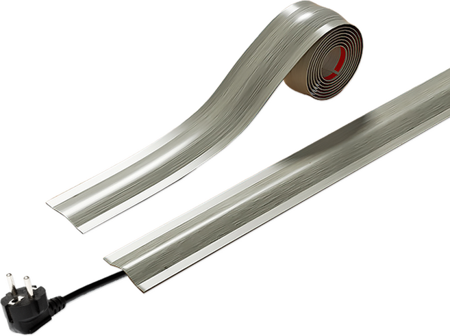 리빙로드 PVC 전선 정리용 케이블 커버 (롤 타입), 그레이우드, 1개