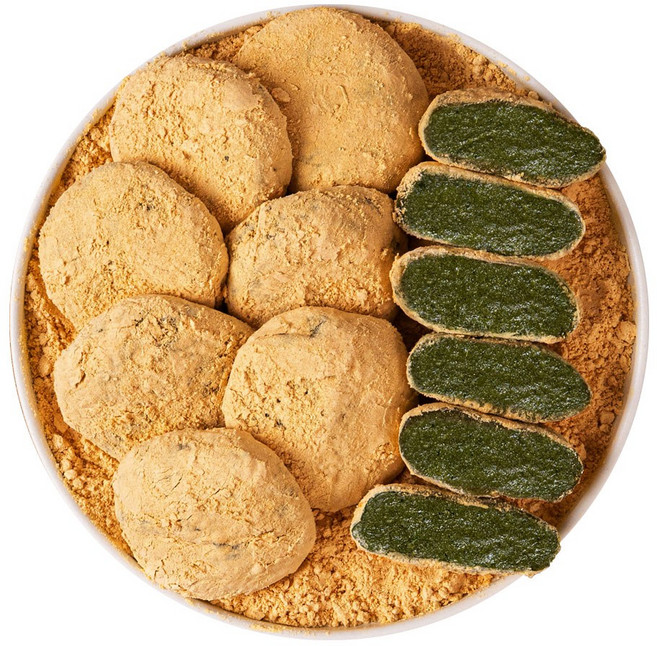 명가삼대떡집 당일생산 쑥 떡 쑥인절미 식사대용 간식 고급 개별포장 콩가루포함, 2kg, 1개