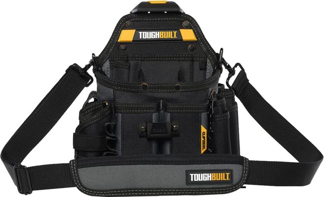 TOUGHBUILT 托比爾 經典電工背袋 TB-CT-114 附背帶 快扣 肩背工具袋 21格工具包, 1個