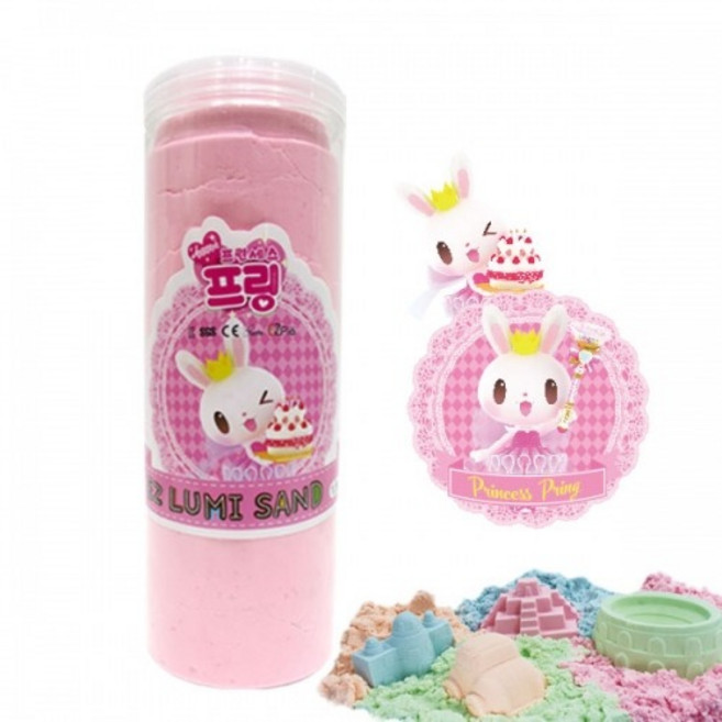 이지피아 스쿨문구 루미샌드 모래놀이 프린세스 프링 핑크 diy 만들기, 프링_분홍