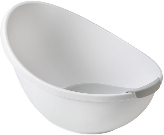 婴儿洗澡盆躺托儿童大号一体式加厚新生宝宝洗屁屁神器0-5岁浴盆, 1個, 白色【包含躺板】:1個