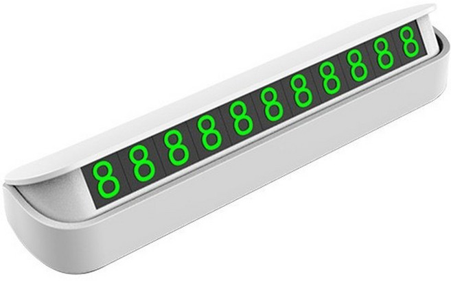 자동차 주차 전화 번호판 VW Bora Golf MK4 Vento Lupo 용 임시, WHITE, 1개