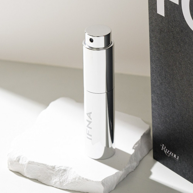 IFNA 뚜껑없는 트위스트락 펌핑식 충전 향수공병 5ml, 1개, Silver