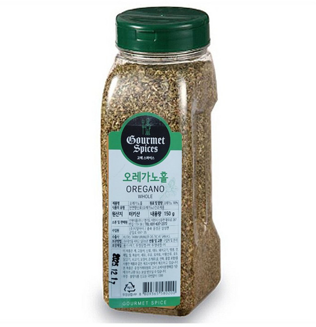 오레가노홀 조미료 향신료 허브, 1개, 120g