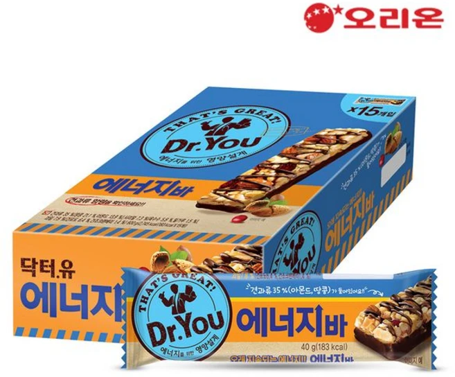 오리온 닥터유에너지바, 15개, 40g - 쿠팡