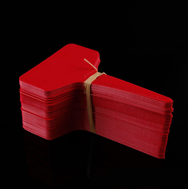 플라스틱 원예 방수 태그 화분 식물 묘목 이름표 라벨 텃밭 정원꾸미기 옐로우, 1개