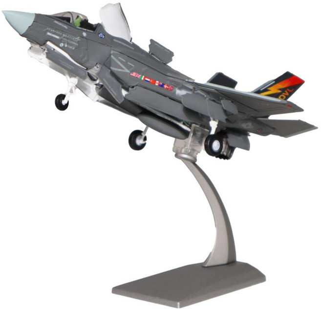 전투기 모형 다이캐스트 금속 장식용 완제품 1:100, 전투기 F-35, 1개