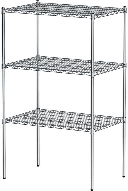 比架王 荷重型 90x60x150公分 三層電鍍波浪架, 【dayneeds】荷重型 90x60x150公分 三層電鍍(鎖管)波浪架, 1個