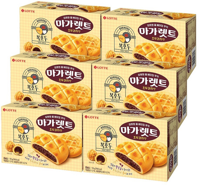 마가렛트 호두과자맛 쿠키, 6개, 176g