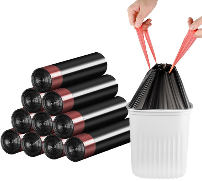 아미토 손잡이 끈 일체형 두툼한 비닐봉투 10롤 150개, 10L