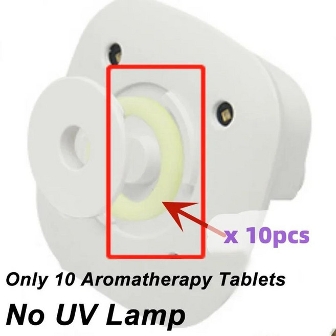 스마트 전기 변기 UV 살균기 아로마 테라피 클리너 IPX4 방수 램프 화장실용, 1개
