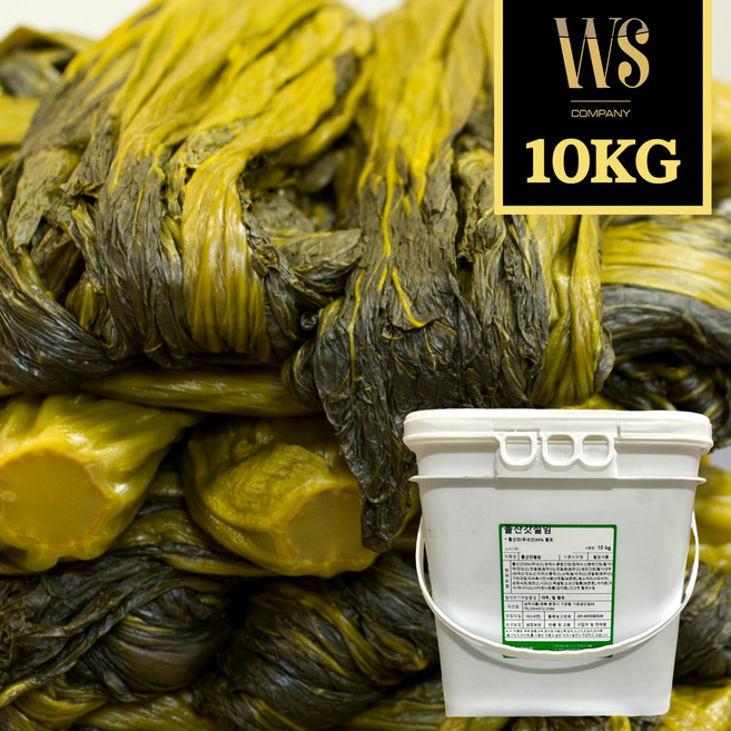 돌산갓절임 10kg [ 가정용 업소용 대용량 반찬 여수 돌갓 갓장아찌 반찬류 녹색 ], 1개