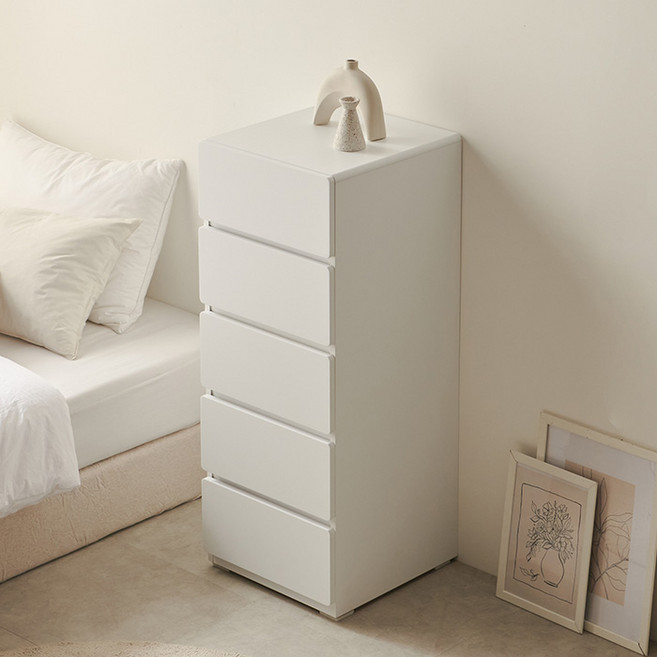 파로마 홈즈 로나2 400 5단 서랍장 HJS074-1, 화이트