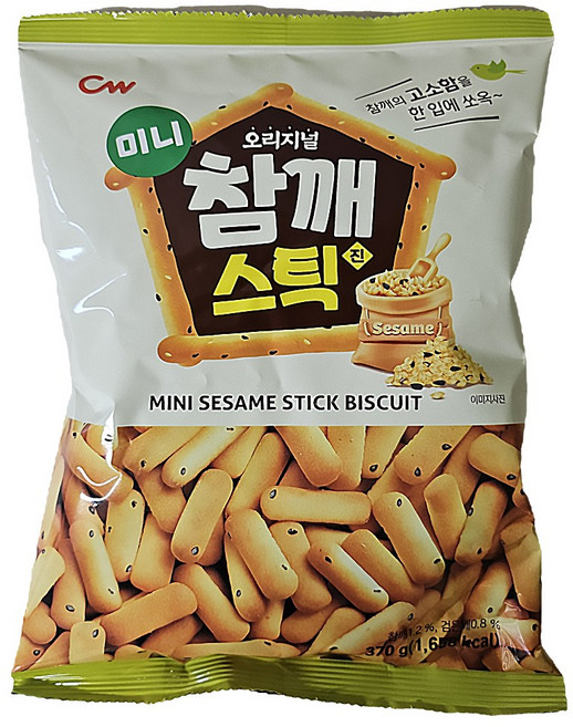 청우식품 미니참깨스틱, 370g, 10개