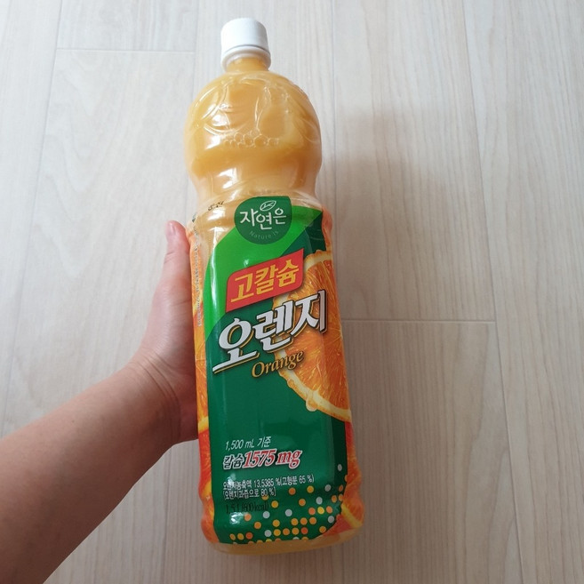 자연은 고칼슘 오렌지 페트, 1.5L, 10개