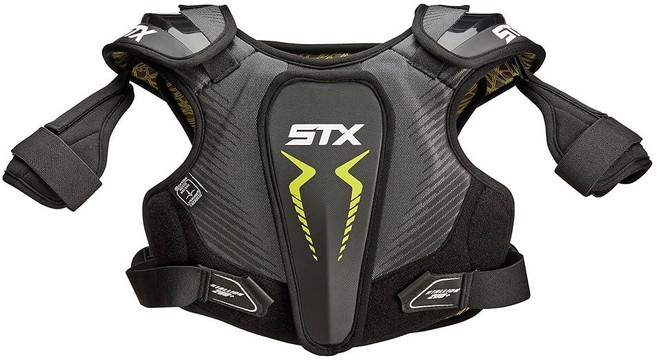 STX Stallion 200+ 라크로스 숄더 패드 블랙/그레이 스몰 367629