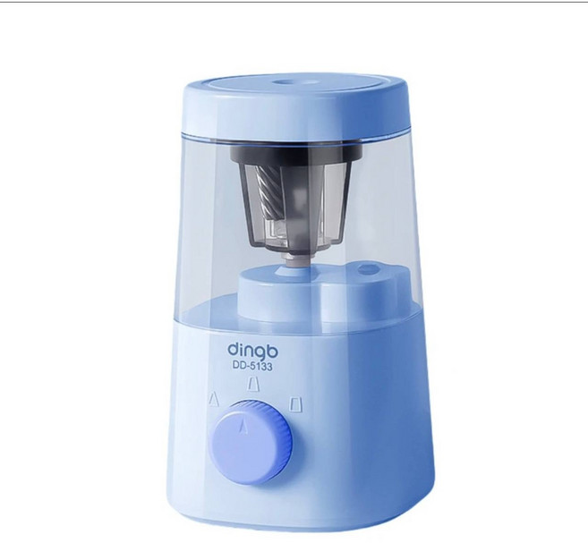 전동 연필깎이 USD 전원 자동 연필깎기 소형, 블루, 3개