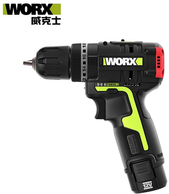 WORX 威克士 12V/10mm 無刷鋰電 2段速 衝擊鑽 WU131X, 1個