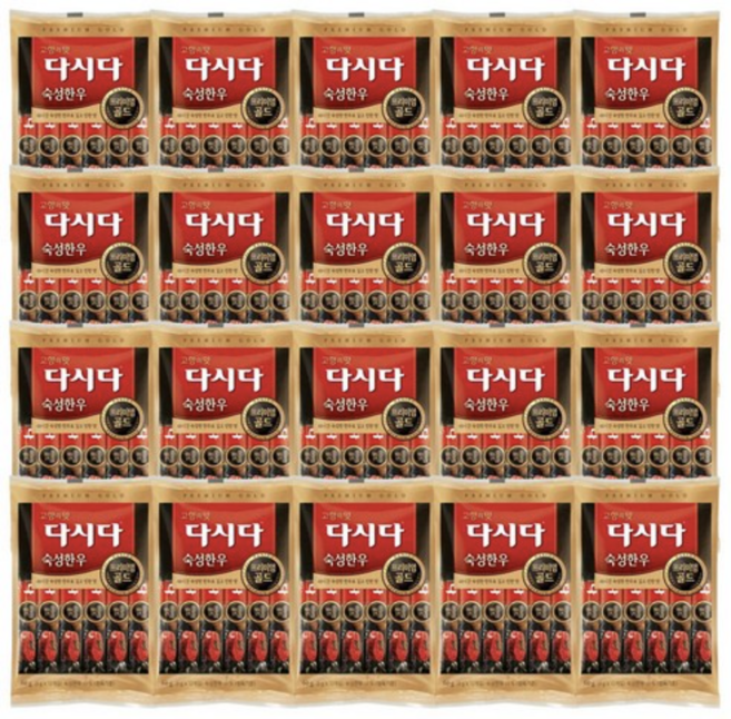 다시다 프리미엄골드 숙성한우, 60g, 20개