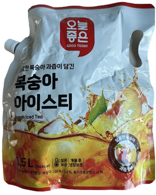 온리프라이스 복숭아아이스티1.5리터 X 3개 OnlyPrice복숭아티, 1.5L